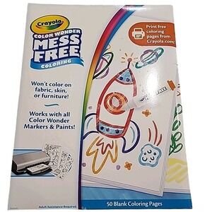 Crayola Color Wonder Mess Free Coloring Pages 50 Count‎ Kids Art Activity